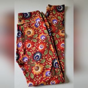 GUC LulaRoe Floral Print Leggings